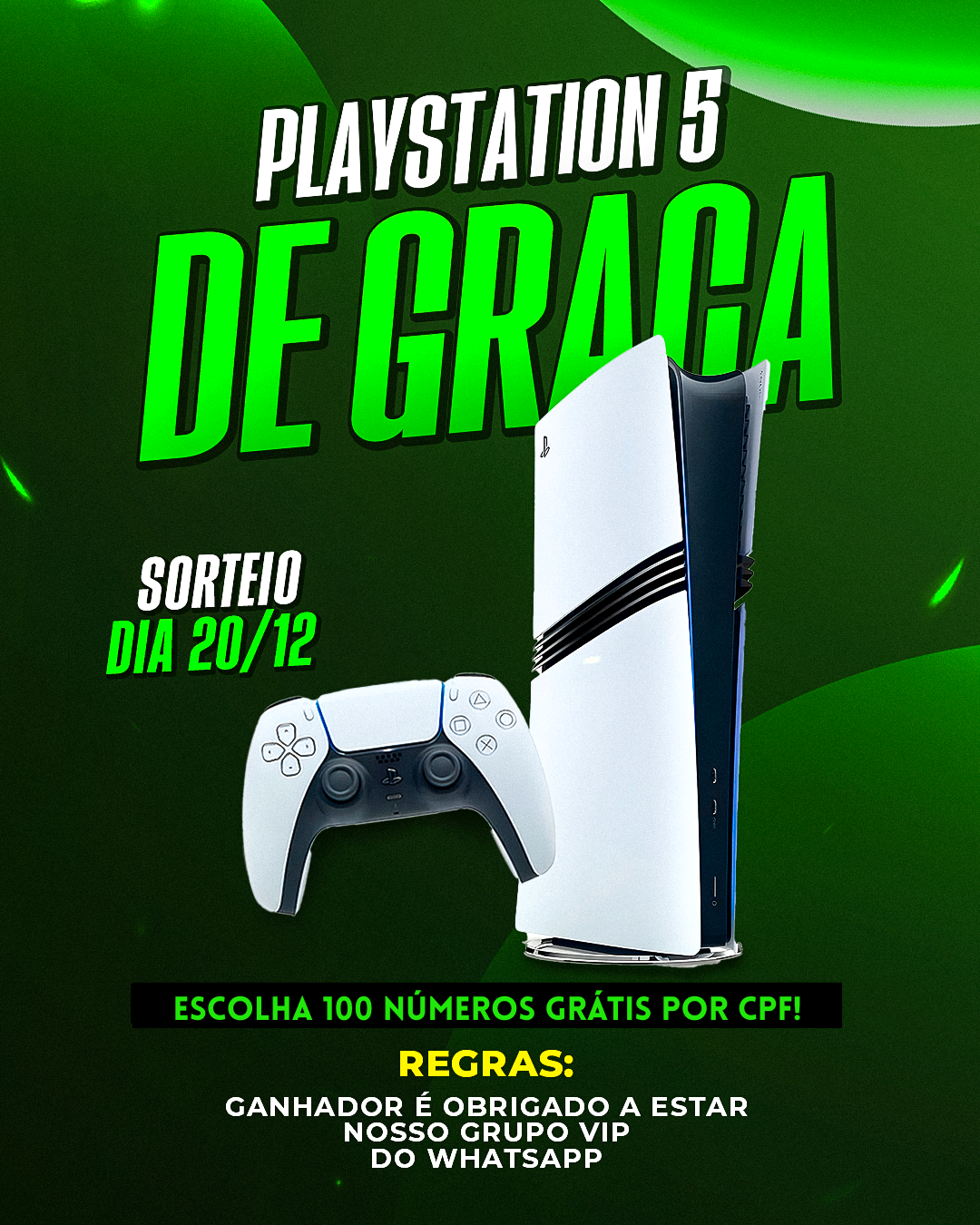 Console PlayStation 5 Totalmente Grátis!! 🎮🚀